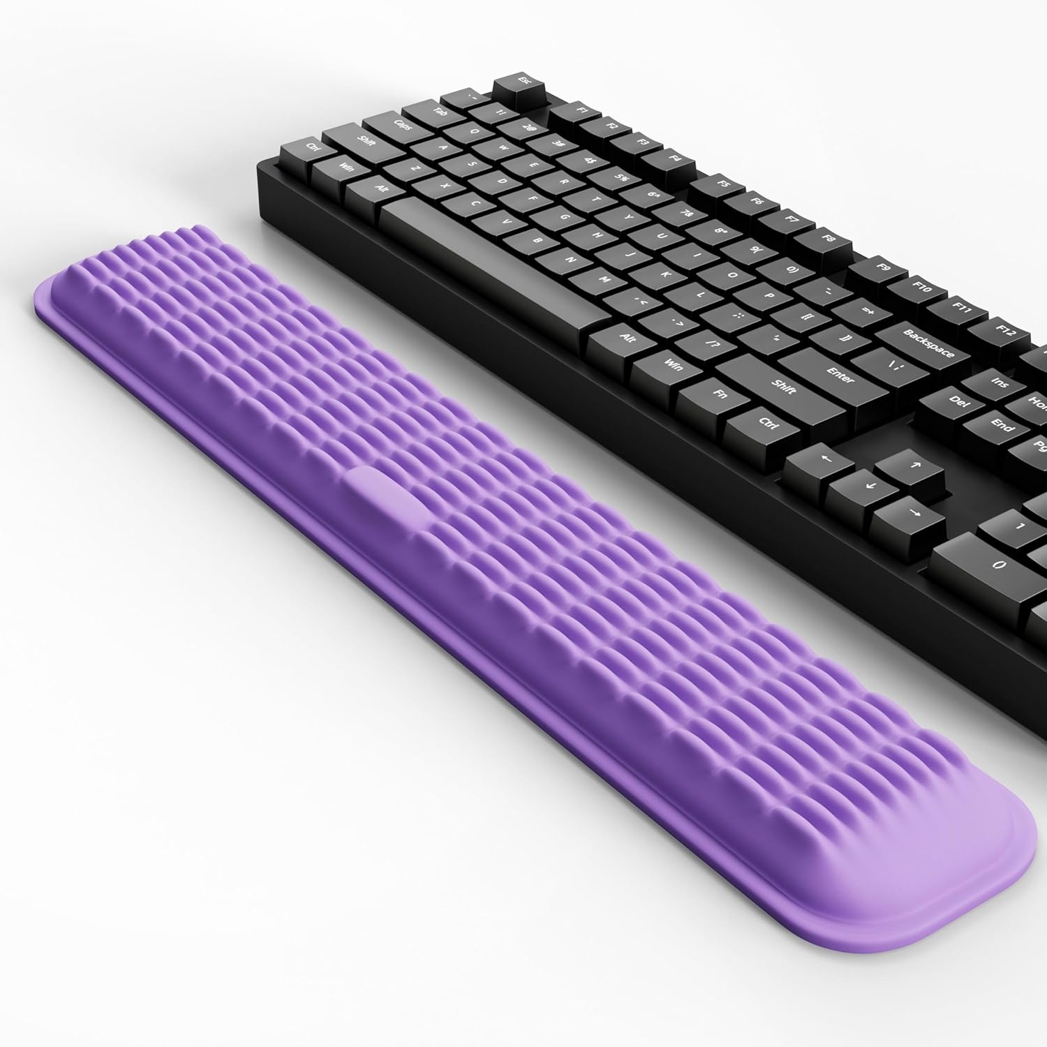 image:imageMEKASS Ergonomic Mouse Wrist Rest Premium Memory Foam Mouse Wrist Pad Support Relieve Wrist Pain for Long Hours of Work Gaming Classic BlackPurple