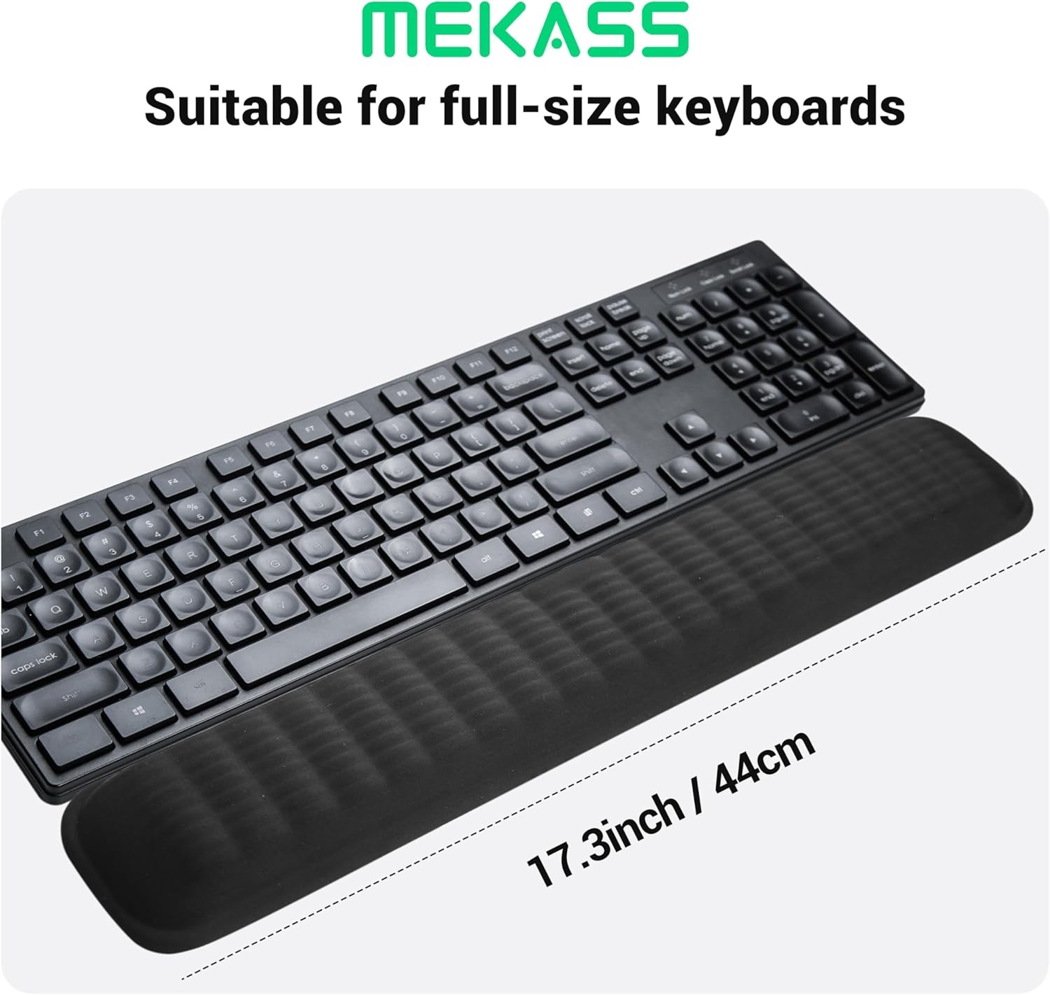 image:imageMEKASS Ergonomic Mouse Wrist Rest Premium Memory Foam Mouse Wrist Pad Support Relieve Wrist Pain for Long Hours of Work Gaming Classic BlackPurple