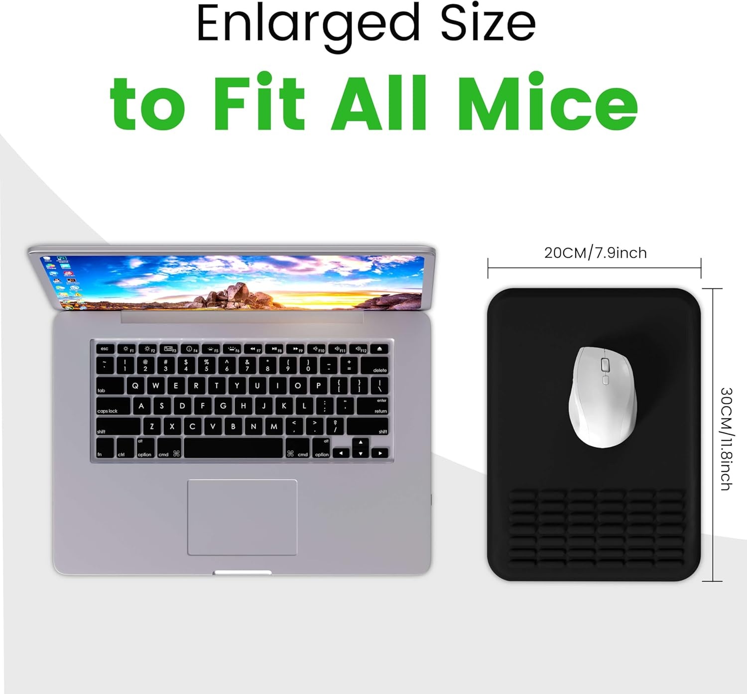image:imageMEKASS Mouse Pad with Wrist Rest Ergonomic Slope Mousepad for Carpal Tunnel Pain Relief Memory Foam Desk Computer Wrist Support Mouse Pad with for Office Home PurpleSunflower
