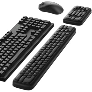 image:imageMEKASS Keyboard Wrist Rest Ergonomic Wrist Pad Soft Memory Foam Keyboard Hand Rest with NonSlip Base Easy Typing Pain Relief Comfort Support for Office Work Gaming Accessories Purple WhiteClassic Black