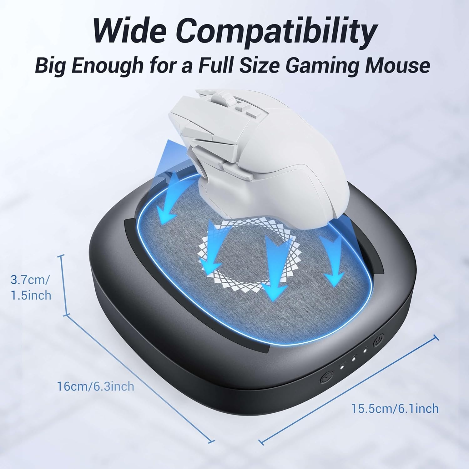 image:imageMEKASS Mouse Mover with Adjustable Interval Timer and UltraSilent Motor Mouse Jiggler Simulates Real Mouse Movement No Need Software Mouse Jiggers for Keeping Computer AwakeBlackLARGE TURNTABLEBlack
