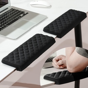 image:imageMEKASS LShaped Desk Elbow Pad for Desk Memory Foam Elbow Support Padding with NonSlip 2Piece Ergonomic Desk Edge Cushion Wrist Comfort Support for Office Home Diamond BlackDiamond Black
