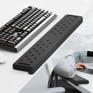 image:imageMEKASS LShaped Desk Elbow Pad for Desk Memory Foam Elbow Support Padding with NonSlip 2Piece Ergonomic Desk Edge Cushion Wrist Comfort Support for Office Home Diamond BlackLong Dimpled Black